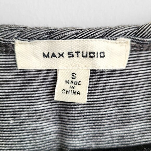 Max Studio Gray Braided Trim V-Neck Sleeveless Greek Goddess Maxi Dress - Picture 5 of 8